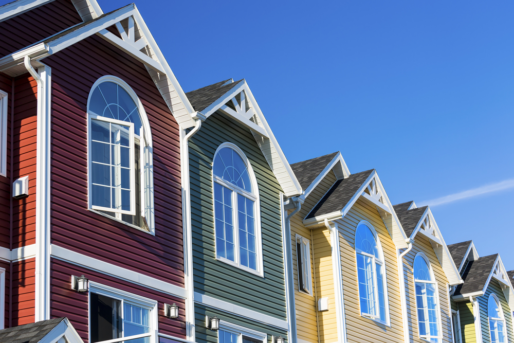 Vinyl Siding Townhouses