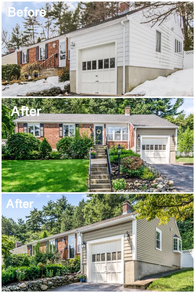 Before & After of Waltham, MA remodel