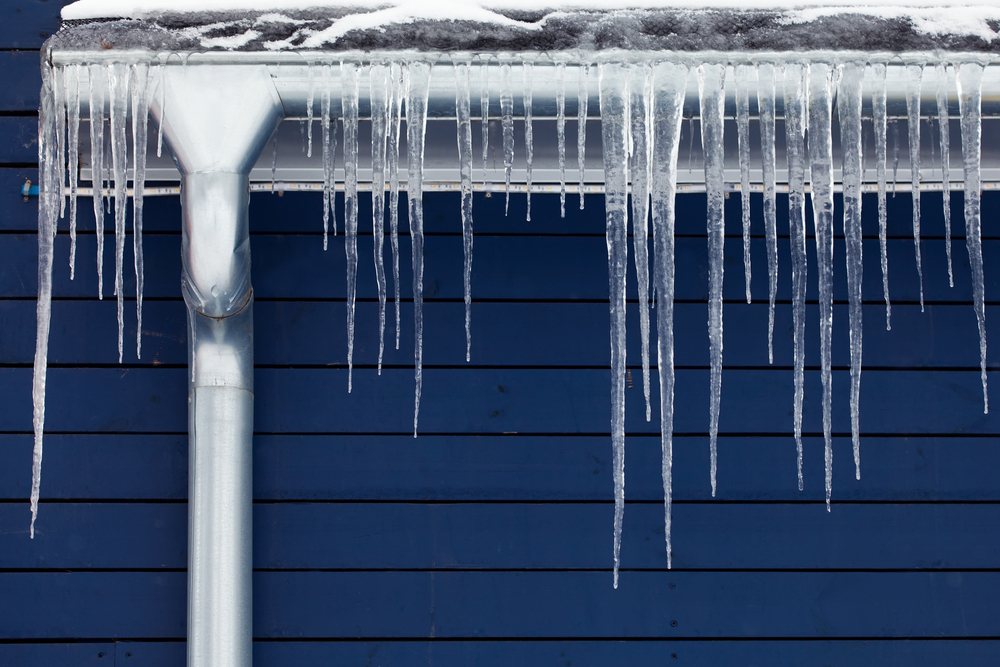 icicles on a roof