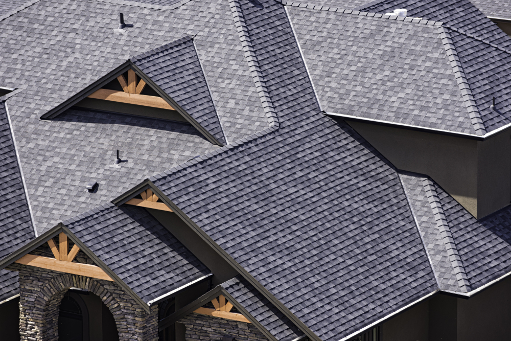 black gable roof roofs styling from the top with triangular shapes