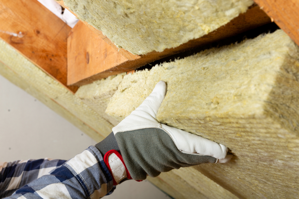 replacing insulation that showed signs of under-insulating home and making it not as energy efficient